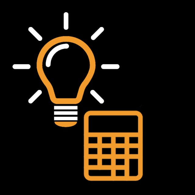 Bulb calculator icon